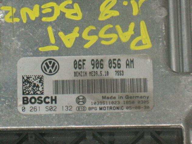 ECU VOLKSWAGEN PASSAT 2.0 FSI 0261S02132 06F906056AM MED9.5.10