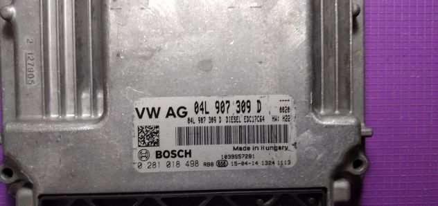 ECU VW 04L907309D Golf VII 0281018498 Bosch 2.0TDI EDC17CP64