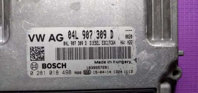 ECU VW 04L907309D Golf VII 0281018498 Bosch 2.0TDI EDC17CP64