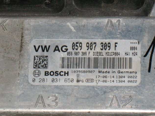 ECU VW AG AUDI A4 A5 A6 3.0 0281031650 059907309F MD1CP004 HWH24