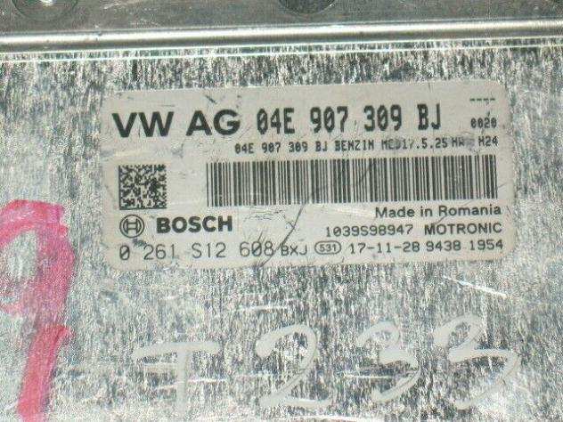 ECU VW AG SEAT LEOM 1.4 TSI 04E907309BJ 0261S12608 MED17.5.25