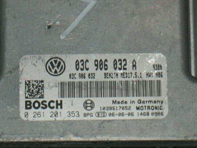 ECU VW GOLF POLO 1.4 TSI TURBO 0261201353 03C906032A MED17.5.1