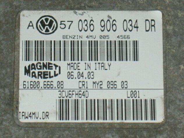 Ecu vw volkswagen golf 1.6 iaw4mv.dr 036906034dr 61600.666.08