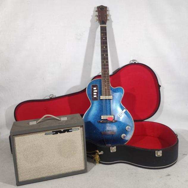 EKO, Meazzi - 375BT2 Blue Sparkled - - Chitarra elettrica a 7 corde - Italia - 1962