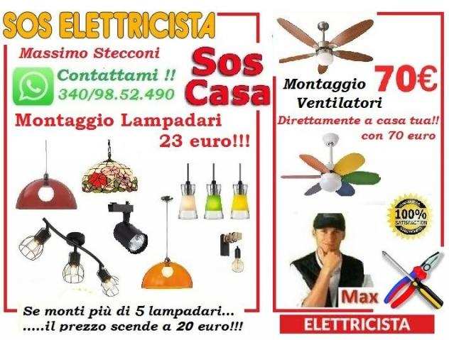 Elettricista lampadario Tuscolano Appio Roma