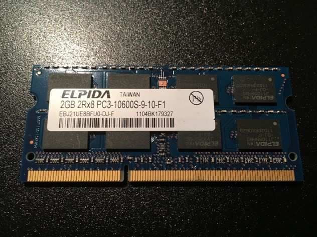 ELPIDA 2GB 2Rx8 PC3-10600S-9-10-F1 (DDR3 SO-DIMM 1333Mbps-204pin)