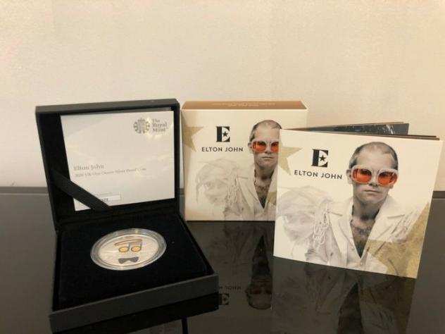 Elton John - One Ounce Silver Proof Coin - The Royal Mint - Limited Edition - 04317500 - Articolo memorabilia merce ufficiale - 20202020