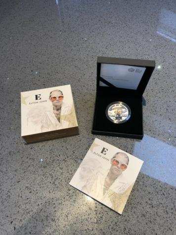 Elton John - One Ounce Silver Proof Coin - The Royal Mint - Limited Edition - 04317500 - Articolo memorabilia merce ufficiale - 20202020