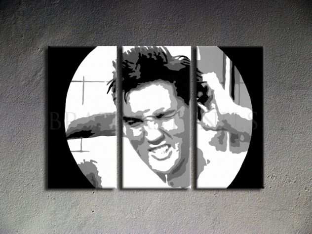 Elvis Presley dipinto a mano pop art