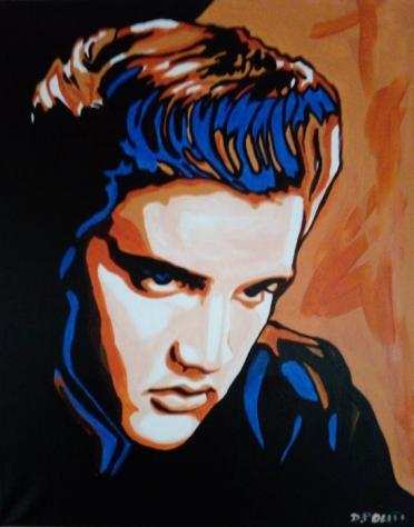 Elvis Presley - Elvis by Daniela Politi - Painting - Acrylic on Canvas - Opera drsquoarte  Dipinto - 20232023