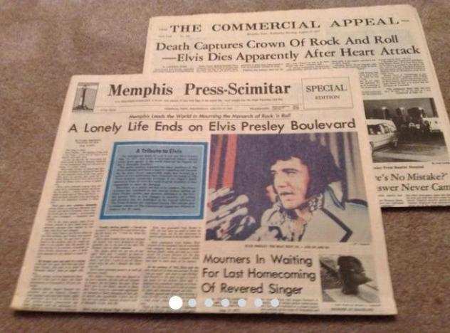 Elvis Presley - Newspapers - Memphis Prees Scimitar  The Commercial Appeal - 1977-1977