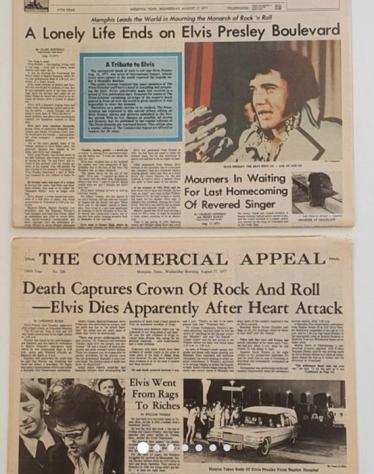 Elvis Presley - Newspapers - Memphis Prees Scimitar  The Commercial Appeal - 1977-1977