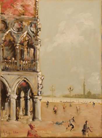 Emanuele Cappello pittore quadro olio su tela Palazzo Ducale Venezia