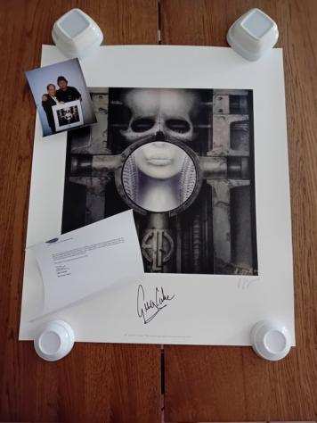 Emerson, Lake amp Palmer - Art Litho - Signed by Greg Lake - H.R. Giger Design - COA - NO RP - Articolo memorabilia merce ufficiale - 19901990