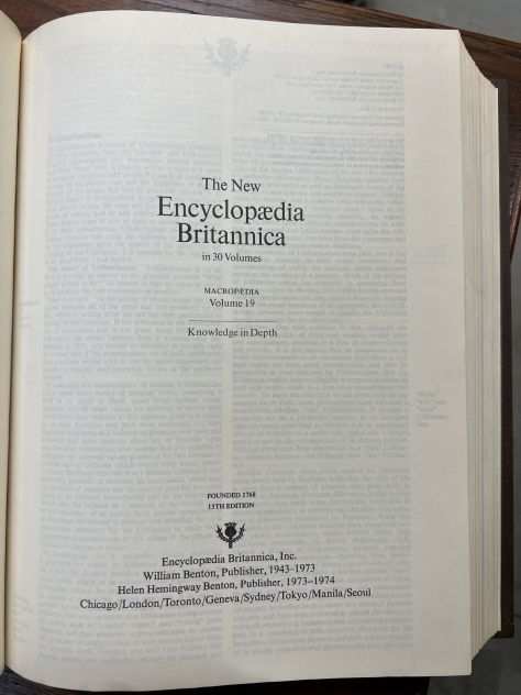 Enciclopedia Britannica 15 Edizione in 30 Volumi