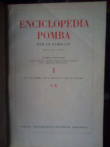 Enciclopedia Pomba Utet ed.1950