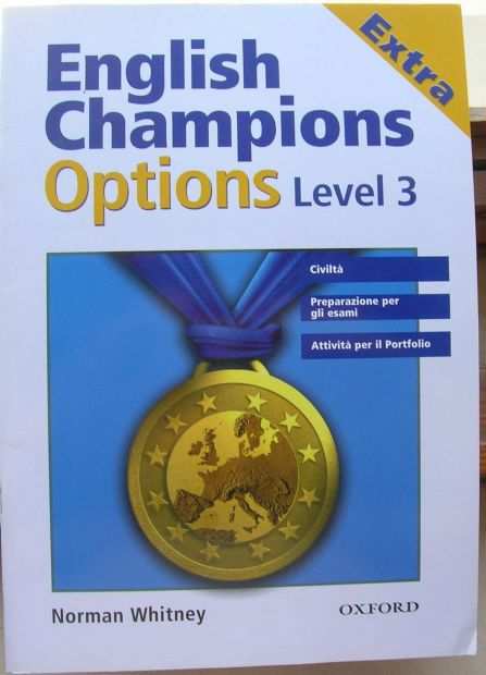 English Champions Options level 3 EXTRA con Students cd isbn 9780194600613 Condizioni pari al nuovo NOTA Students Book amp Workbook 3 NON presente