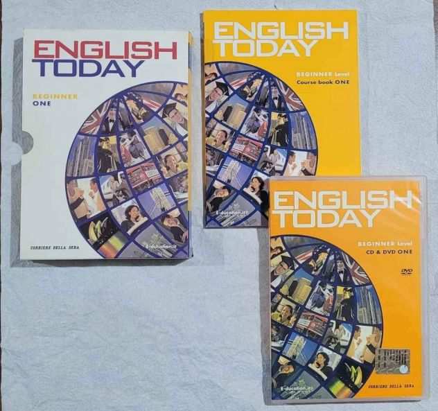 English Today n.1 Beginner Level One DVD-CD Audio e Libro Ed.Corriere della Sera