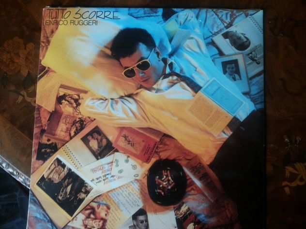 Enrico Ruggeri lp TUTTO SCORRE 1a STAMPA 1985 NUOVO cellophanato