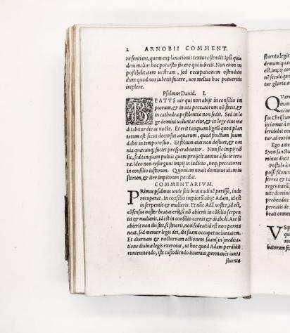 Erasmo  Arnobio - Commentarij - 1560