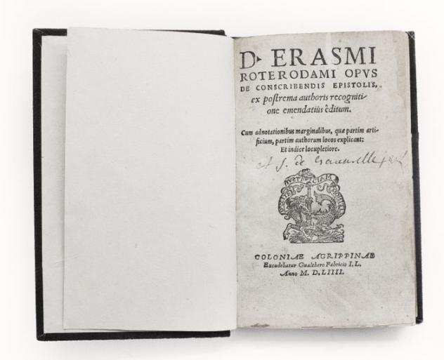 Erasmus Roterodamus - De Conscribendis Epistolis - 1554