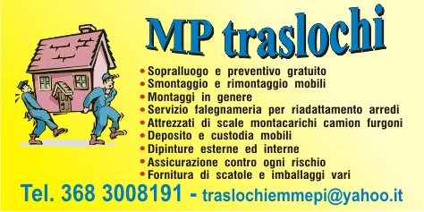 ESEGUO TRASLOCHI DA MILANOVENETO