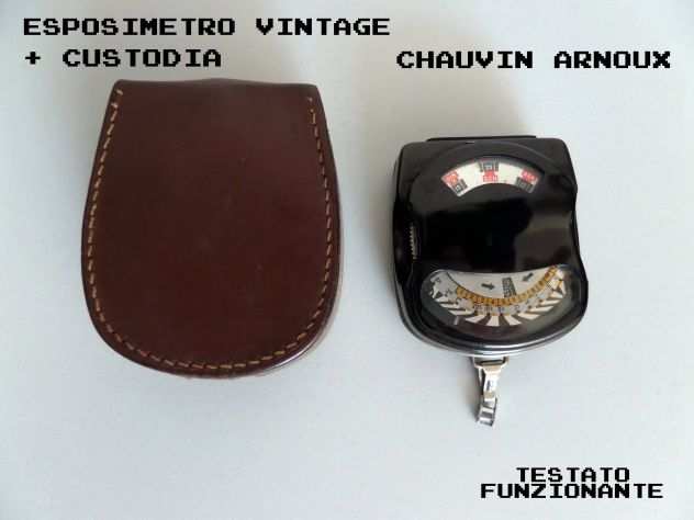 Esposimetro vintage ( Chauvin Arnoux )  custodia (funzionante)