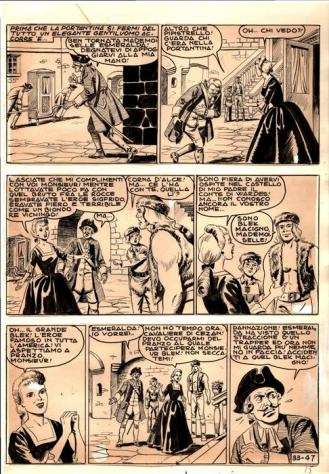 EsseGesse - 1 Original page - il Grande Blek 33 - quotla banda del Pipistrelloquot - 1956