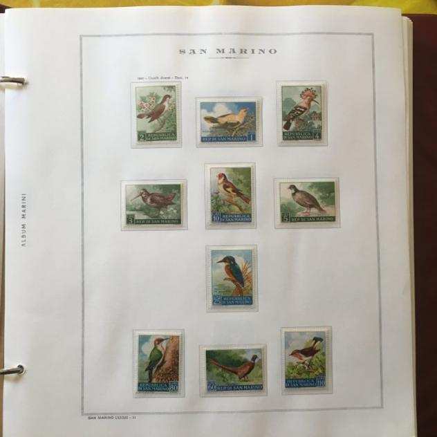 Europa - Collezione francobolli nuovi e quartine San Marino 1960-1975,nuovi ed usati Spagna 1984-1994