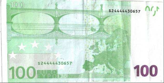 European Union - Italy. 100 Euro 2002 Trichet J031 - five digits 44444