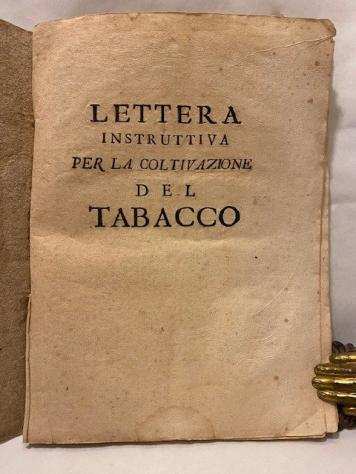 Eusebio da Monte Santo frate - Lettera instruttiva per la coltivazione del tabacco - 1758
