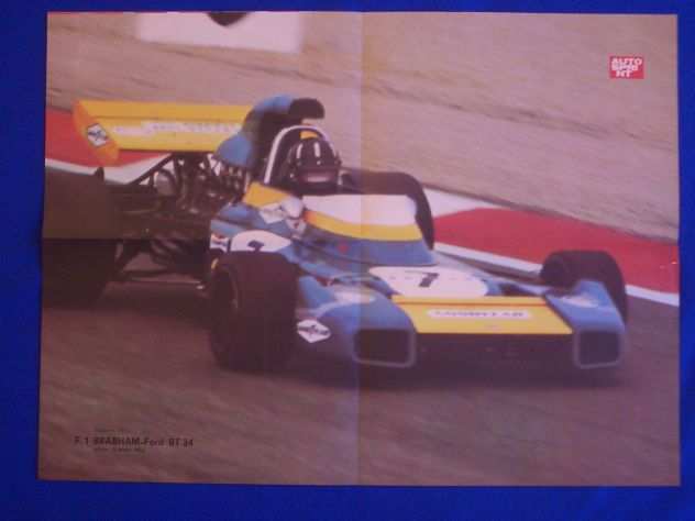 EXC.POSTER AUTOSPRINT STAGIONE 1971 F.1 BRABHAM-Ford BT 34.