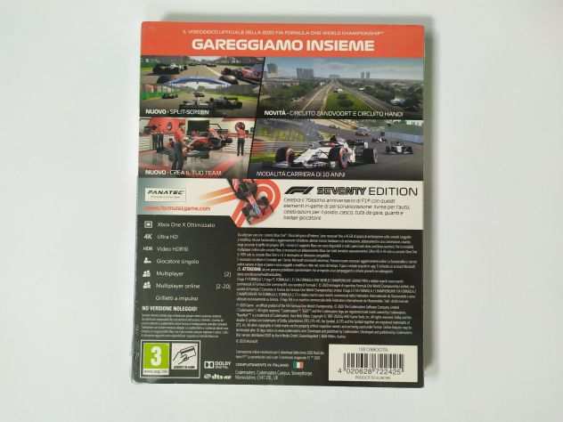 F1 2020 Seventy Edition (Microsoft Xbox One, 2020, SIGILLATO)