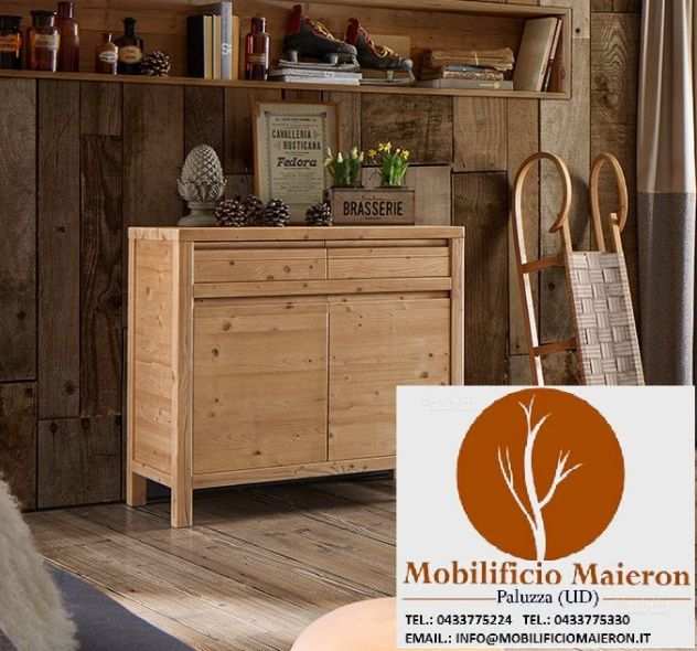 Fabbrica Mobili Rustici Country Soggiorno Taverna Savona In Legno Di Pino Abete