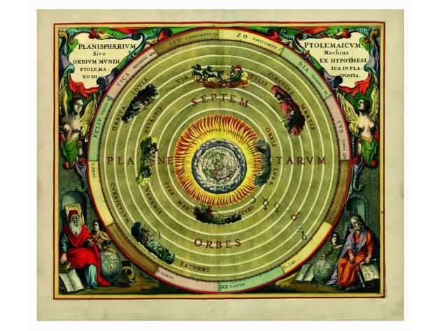 Facsimile Editalia Cellarius - Cosmologia Tolemaica