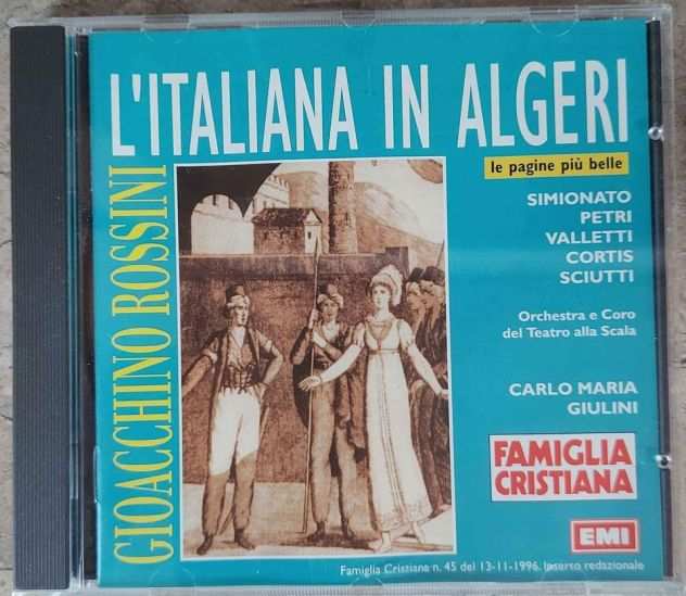 FAMIGLIA CRISTIANA Gioacchino Rossini quotLItaliana in Algeriquot EMI CD N.45