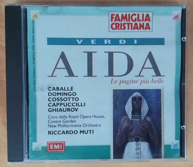 FAMIGLIA CRISTIANA Giuseppe Verdi quotAida Le pagine piugrave belle quot EMI CD N.19