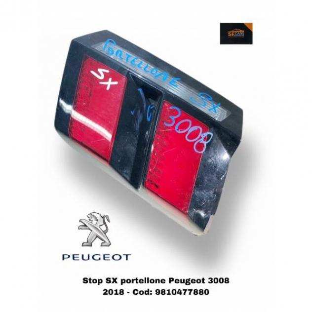 FANALE POSTERIORE SX A LED INTEGRATO NEL PORTELLONE PEUGEOT 3008 Serie (16)