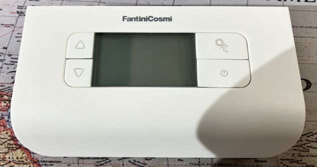 Fantini Cosmi CH116 Termostato Ambiente a Batterie, 3 Temperature, Argento