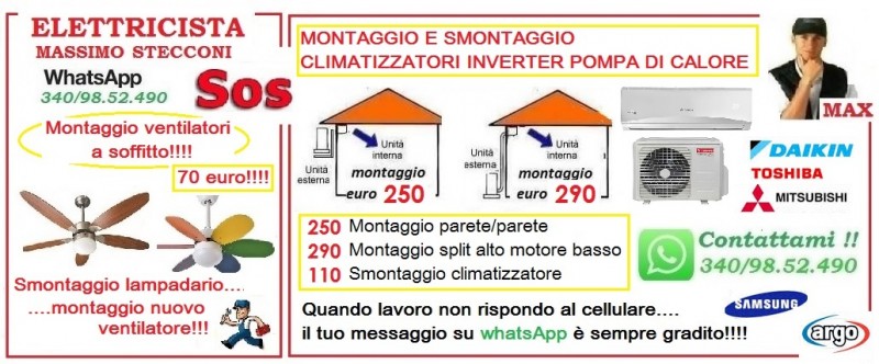 Montaggio condizionatore Anzio villa Claudia 