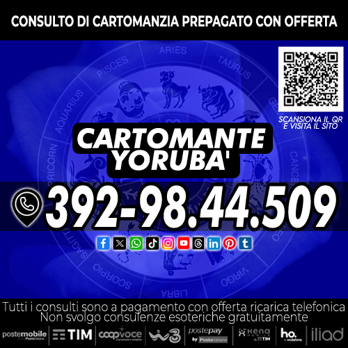 I CONSULTI CON IL CARTOMANTE YORUBA'