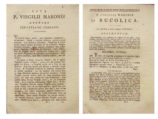 Fedro, Virgilio - Lot with 3 latin literature books - 1815-1815