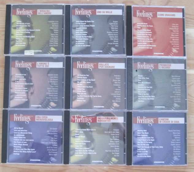 Feelings, Le canzoni del cuore, De Agostini, 9 CD