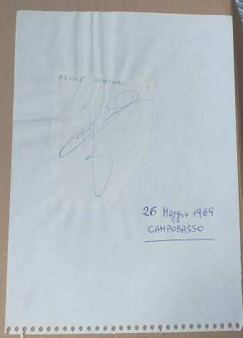 FELICE GIMONDI AUTOGRAFO DEL 1969