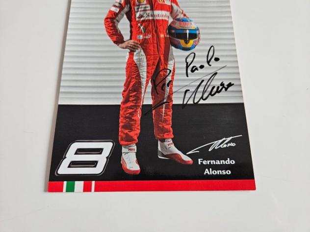 Fernando Alonso - Ferrari - Autografo - Fancard - Cartolina - 2010-2010