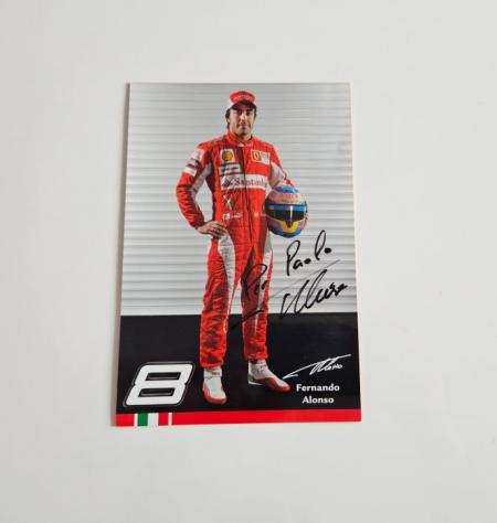 Fernando Alonso - Ferrari - Autografo - Fancard - Cartolina - 2010-2010