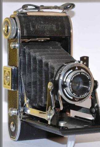 Ferrania Falco II Lens Officine Gallileo Firenze  Fotocamera pieghevole analogica
