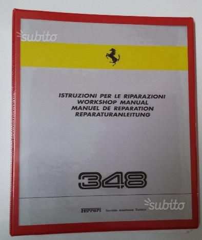 Ferrari 348 manuale officina riparazione