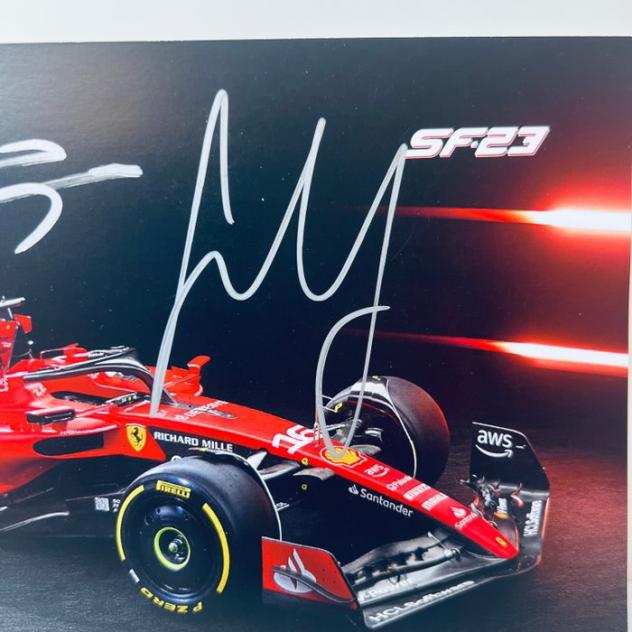 Ferrari - Formula Uno - Carlos Sainz and Charles Leclerc - 2023 - Fancard