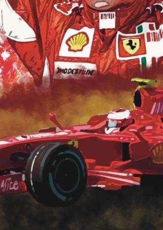 Ferrari - Kimi Raumlikkoumlnen World Championships 2007 F1 Limited Edition 22 wCOA - Giclegravee
